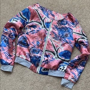Stunning Patterned Satin Bomber Jacket 😍